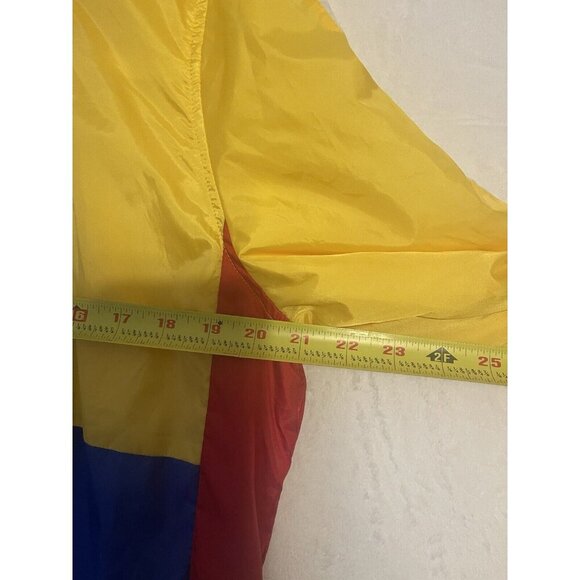 VTG Rebel Minds Mens Hooded Pullover XL Multicolor Windbreaker Red Blue Yellow - Picture 4 of 6